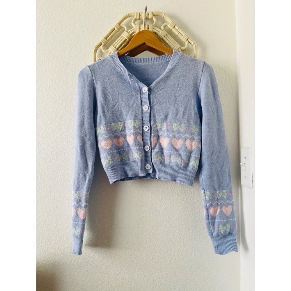 Pastel Pink and Blue cardigan - Picture 4 of 8